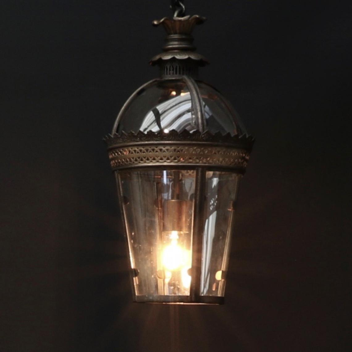 Dome Top Lantern // Antique Brass & Gold